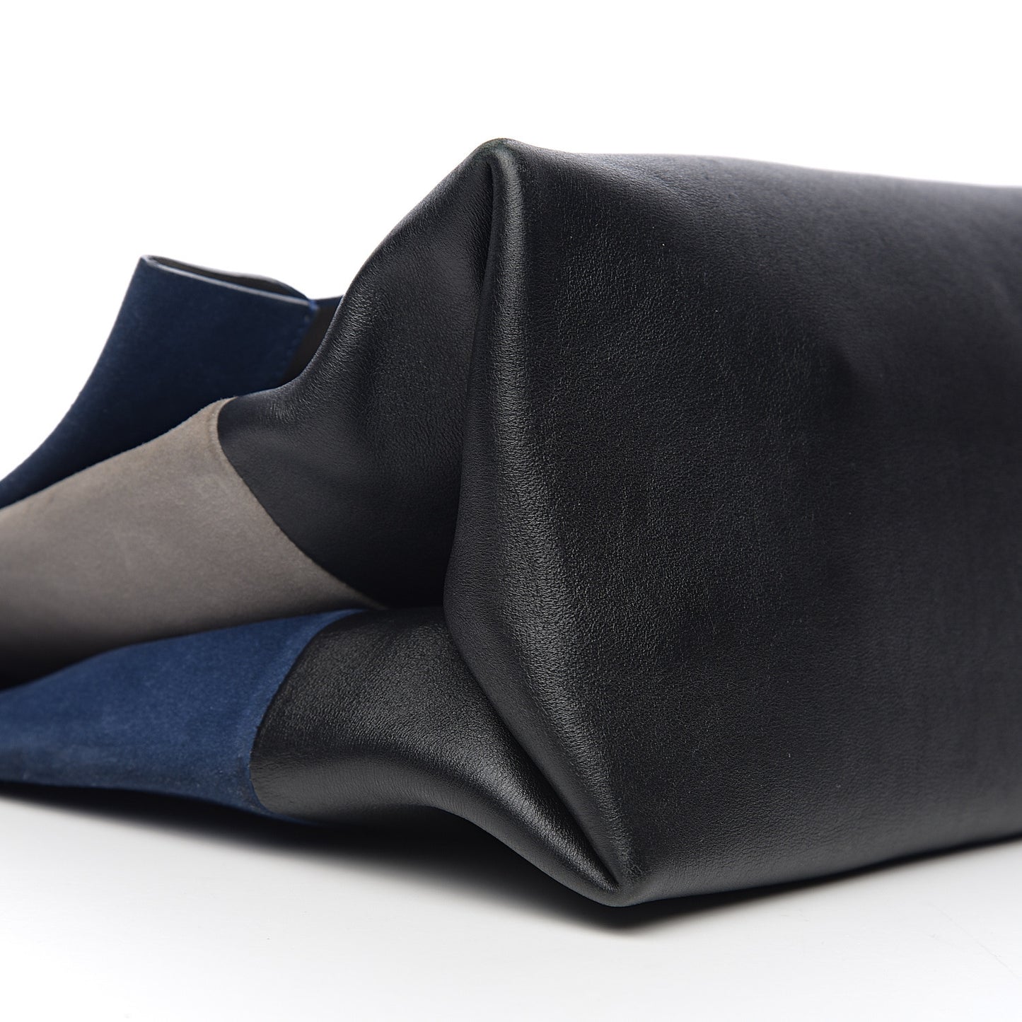 Calfskin Suede All Soft Shoulder Bag Ocean Blue
