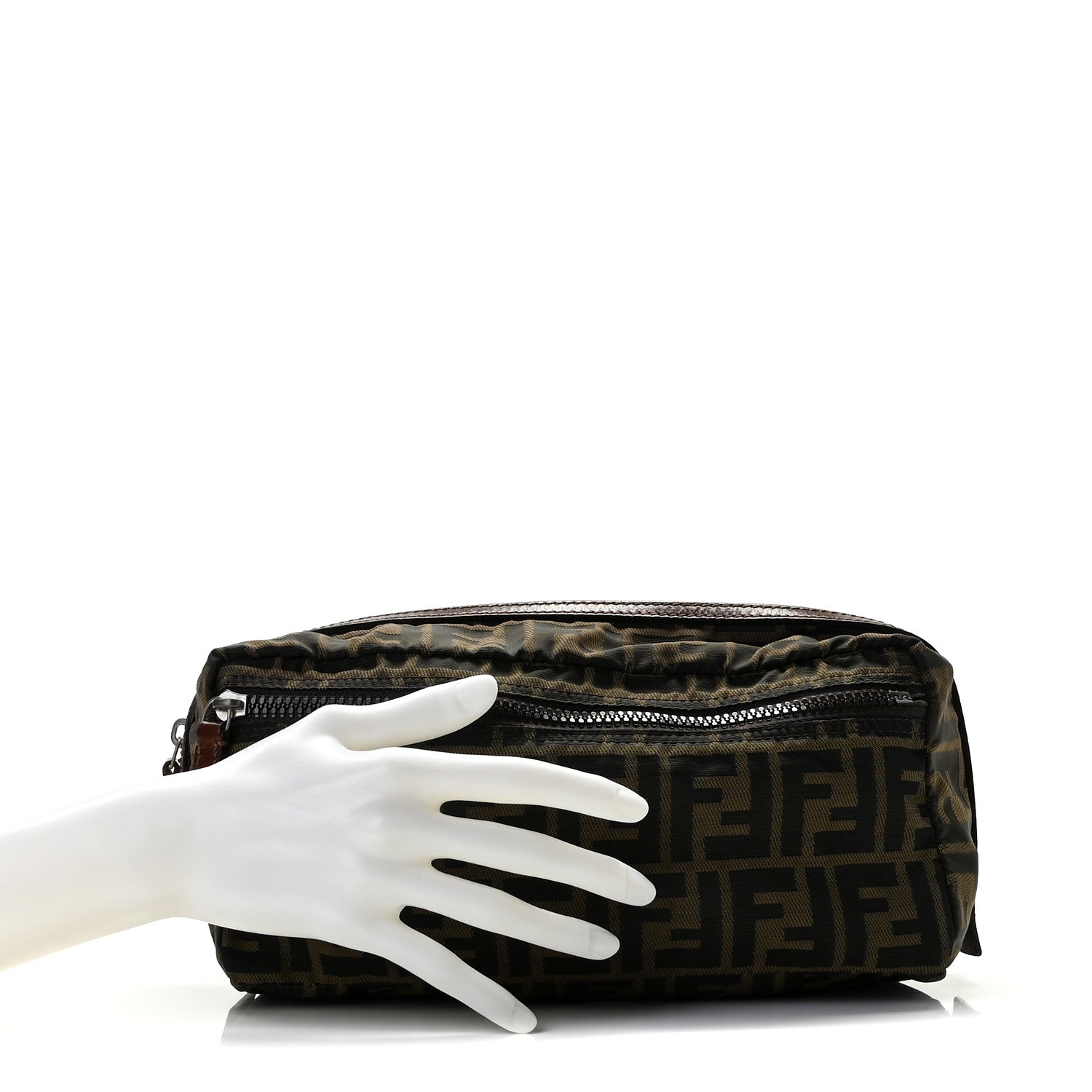 Fendi Zucca Cosmetic Pouch Tobacco 2 of 9