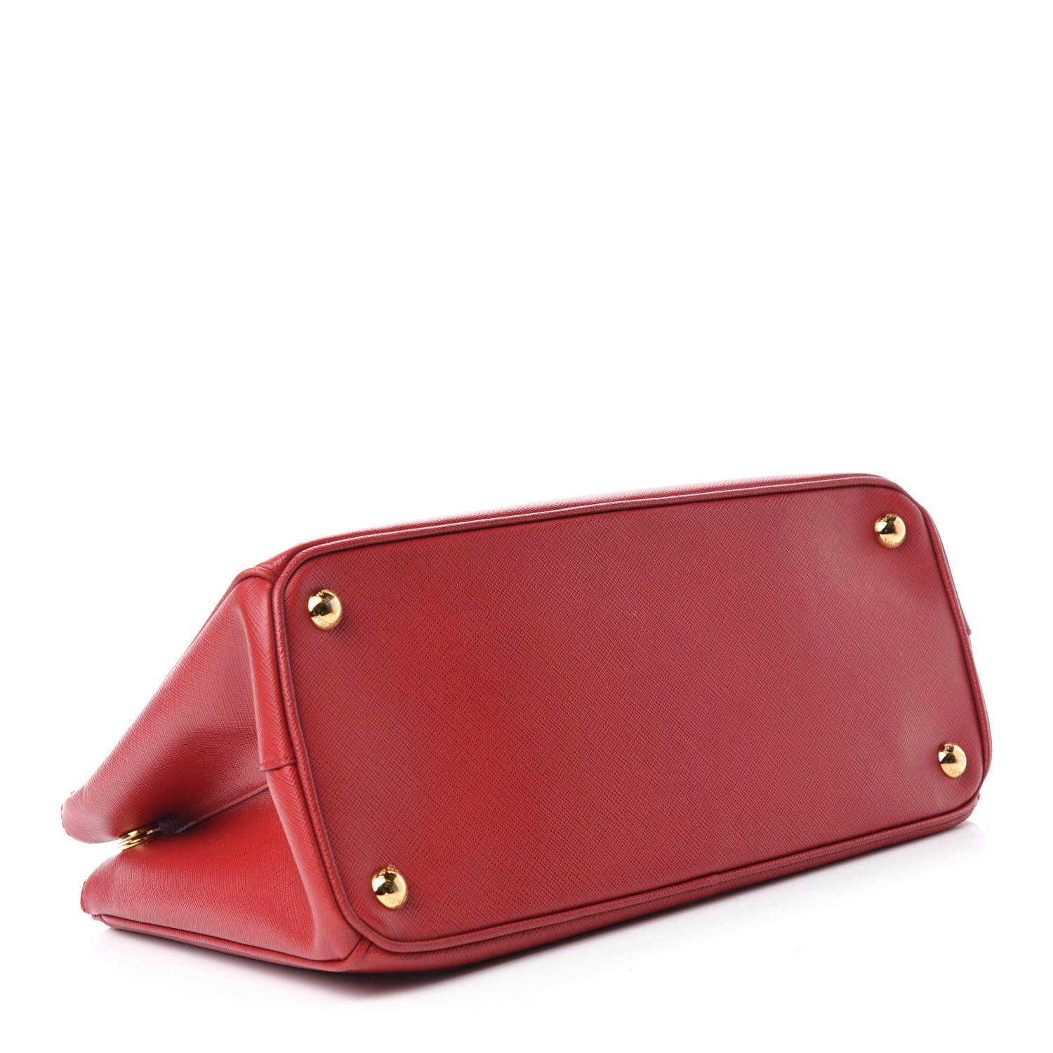 Prada Saffiano Small Galleria Double Zip Tote Fuoco 4 of 12