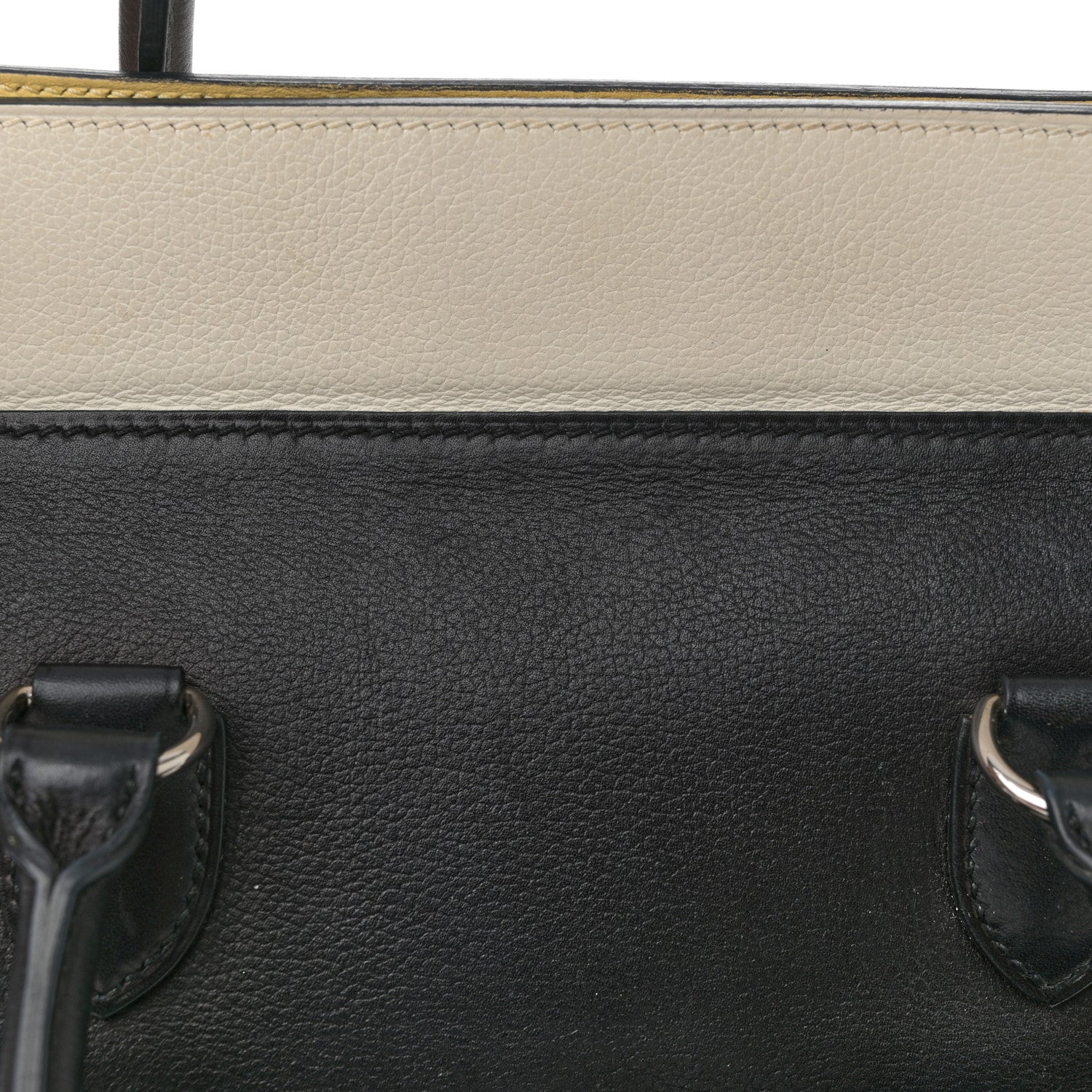 Hermes Evercolor Tri-Color Toolbox 20 White Black Jaune Poussin 17 of 24