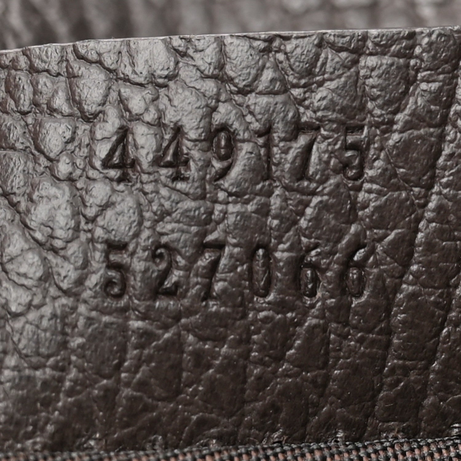 Gucci Monogram Dollar Calfskin O Drawstring Backpack Beige Ebony Testa di Moro Dark Chocolate 7 of 10