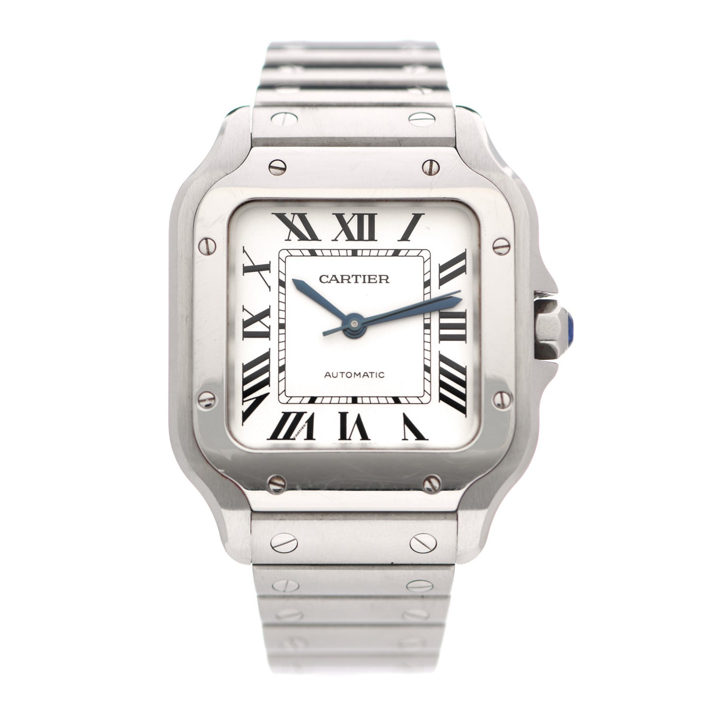 Stainless Steel 35mm Santos de Cartier Automatic Watch