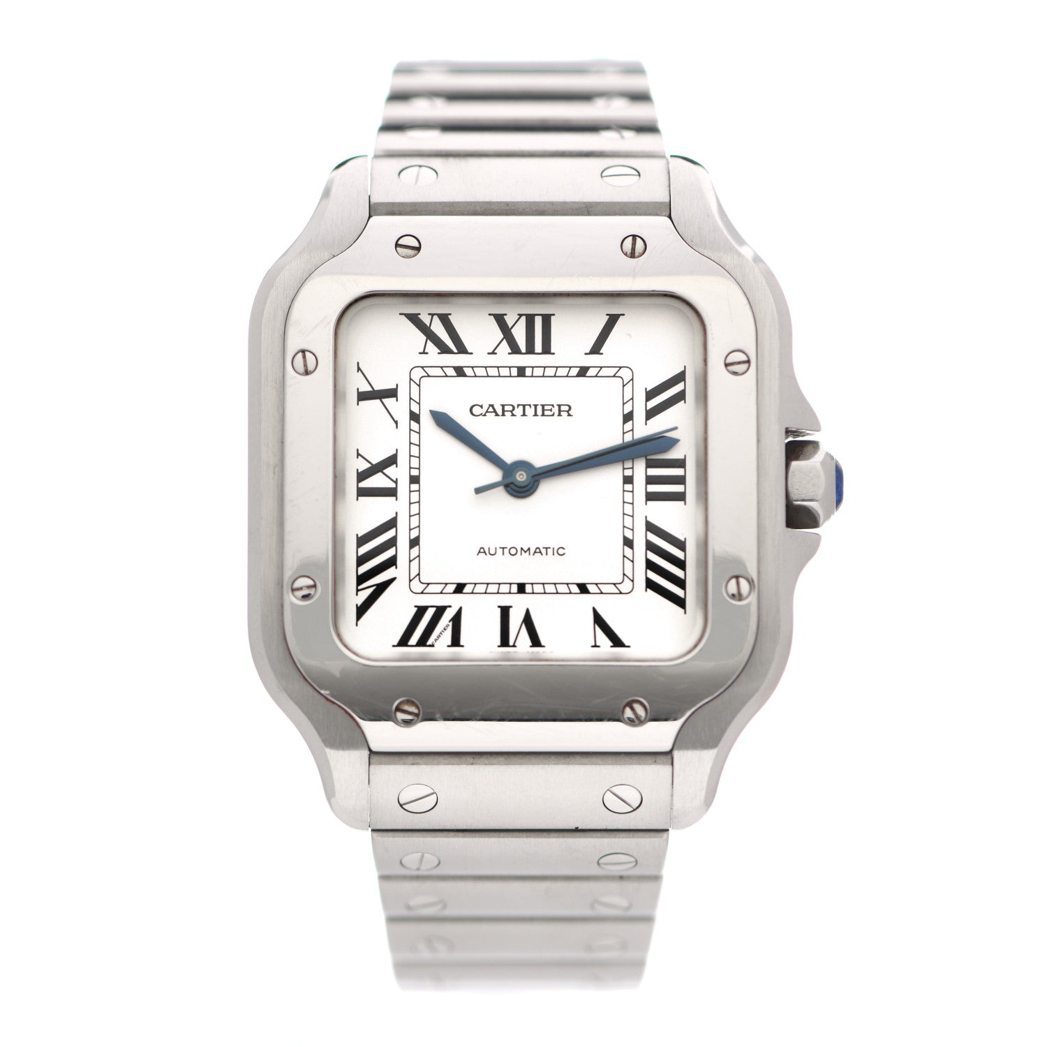Cartier Stainless Steel 35mm Santos de Cartier Automatic Watch 1 of 6
