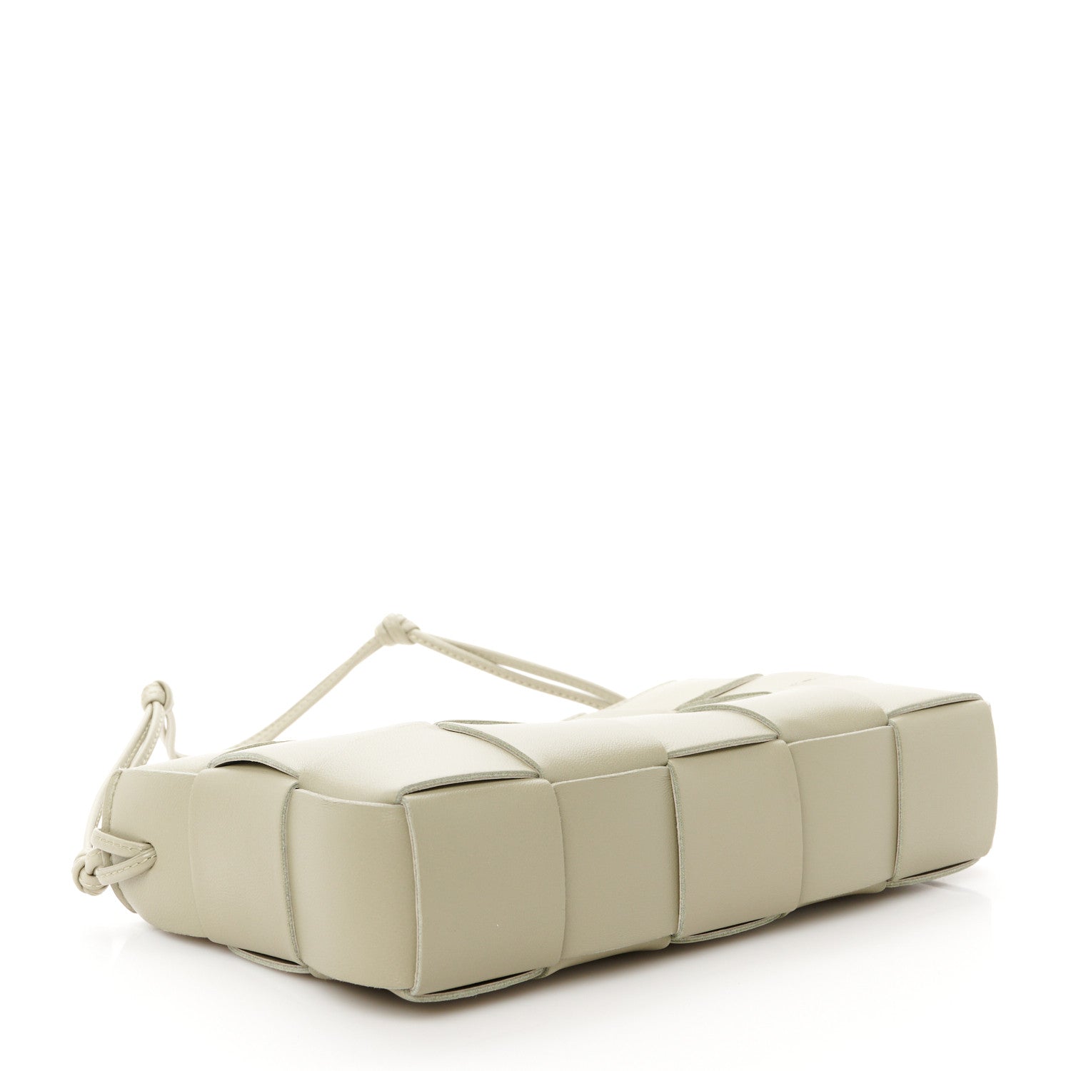 Bottega Veneta Calfskin Maxi Intrecciato Cassette Pouch On Strap Travertine 4 of 10