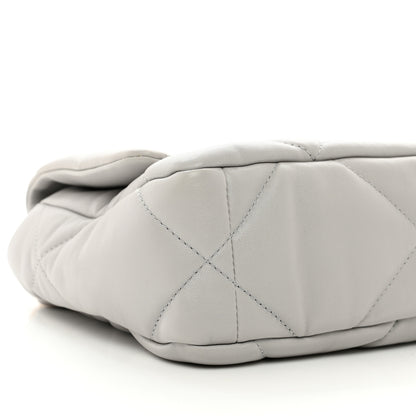Chanel Goatskin Quilted Medium Chanel 19 Flap Grey 9 of 11