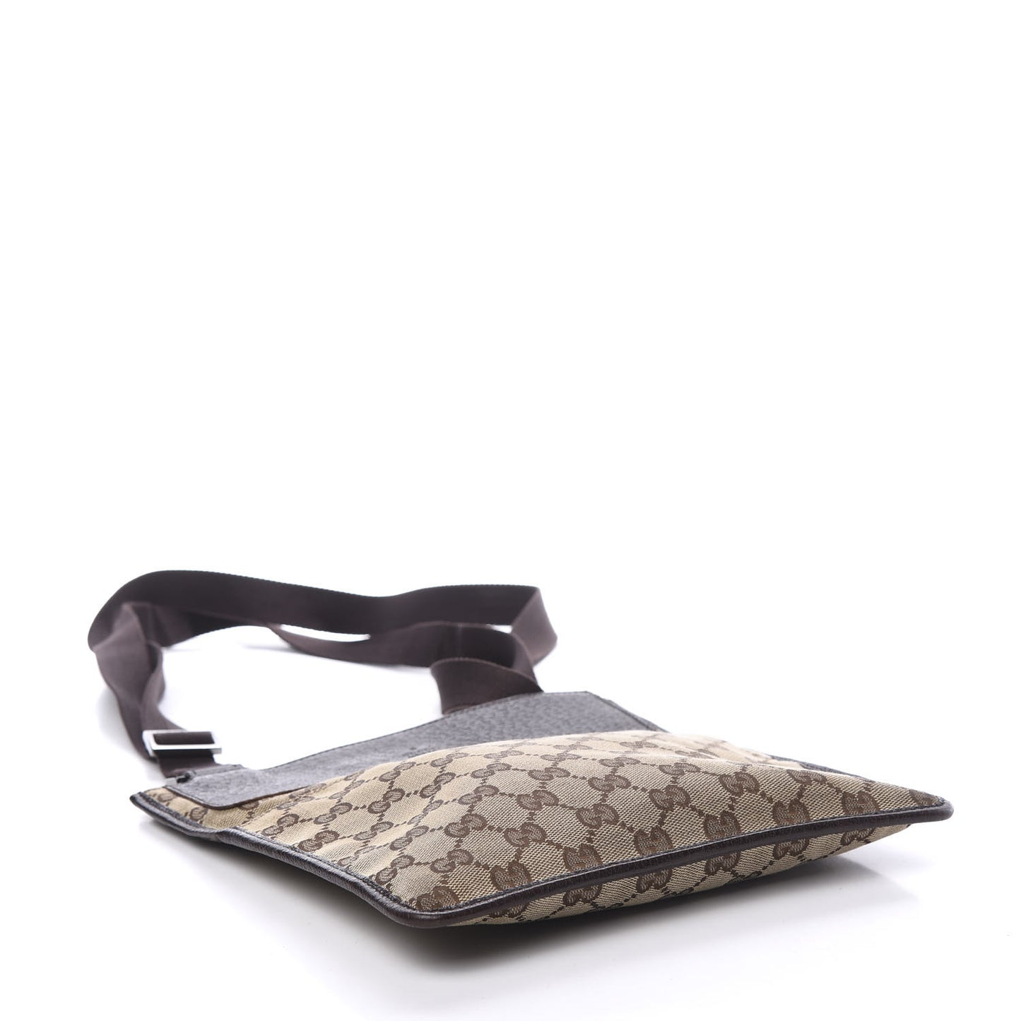 Monogram Messenger Crossbody Bag Dark Brown