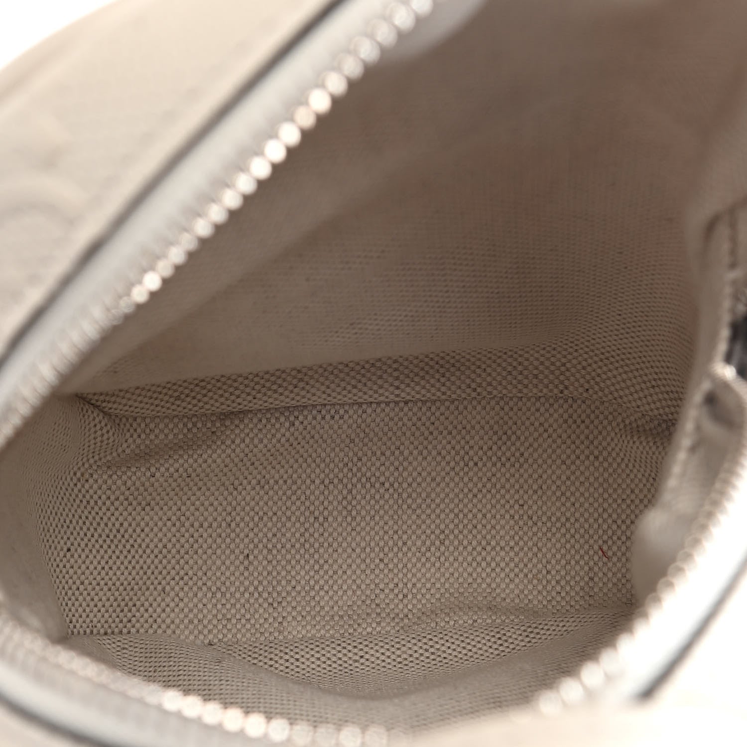 Gucci Calfskin GG Tennis Embossed Mini Double Zip Messenger Bag Mystic White 5 of 9