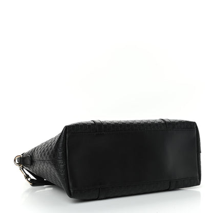 Gucci Soft Microguccissima Small Zippered Satchel Black 3 of 4