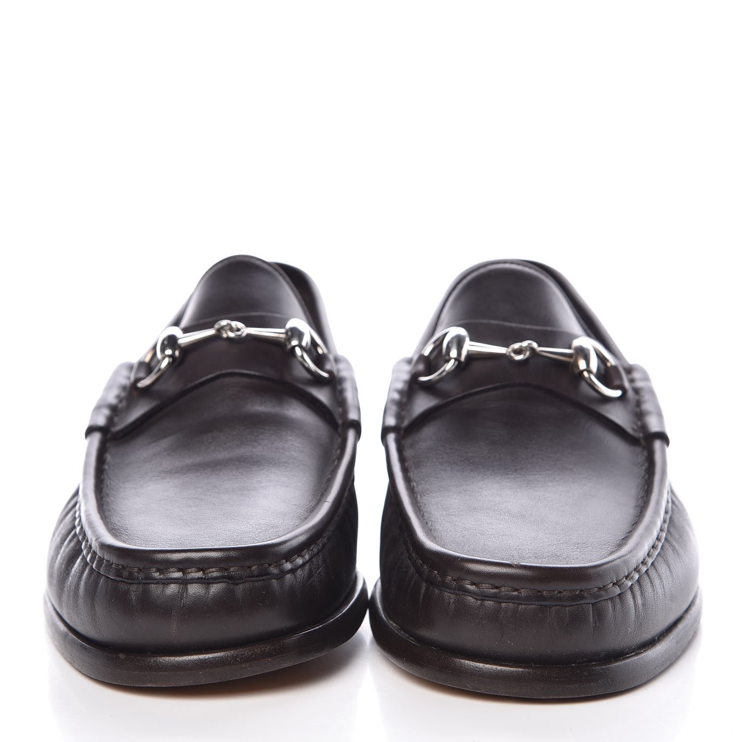 Gucci Calfskin Mens 1953 Horsebit Loafers 9.5 Marrone 2 of 8