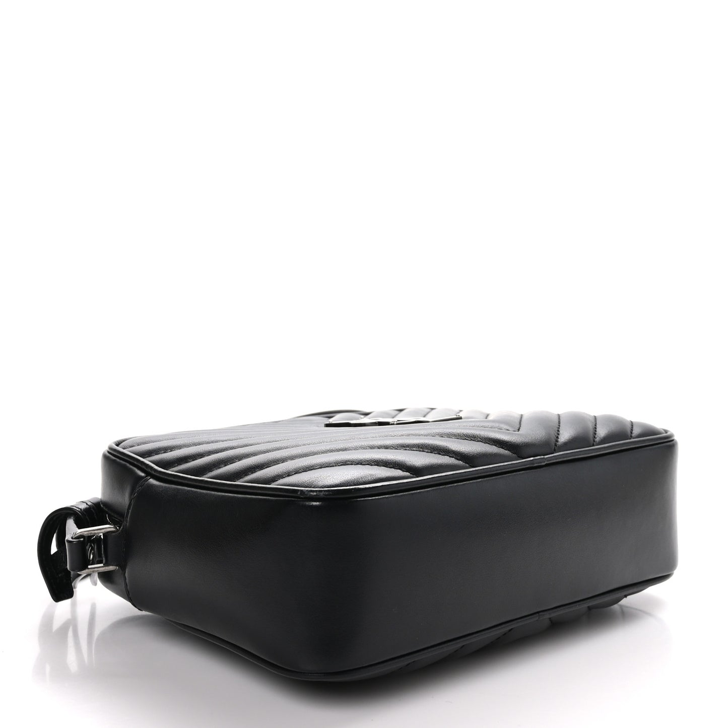 Calfskin Matelasse Monogram Lou Camera Bag Black
