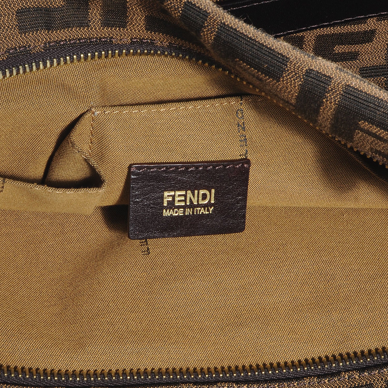 Fendi Zucca Large Chef Shopper Tote Tobacco 6 of 8