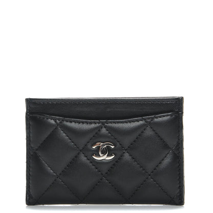 Chanel Lambskin Quilted Card Holder Black 1 of 9
