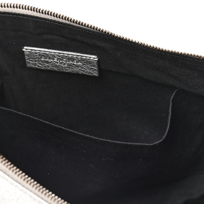 Balenciaga Agneau Classic Hardware Small Pouch Gris Aluminum 10 of 10
