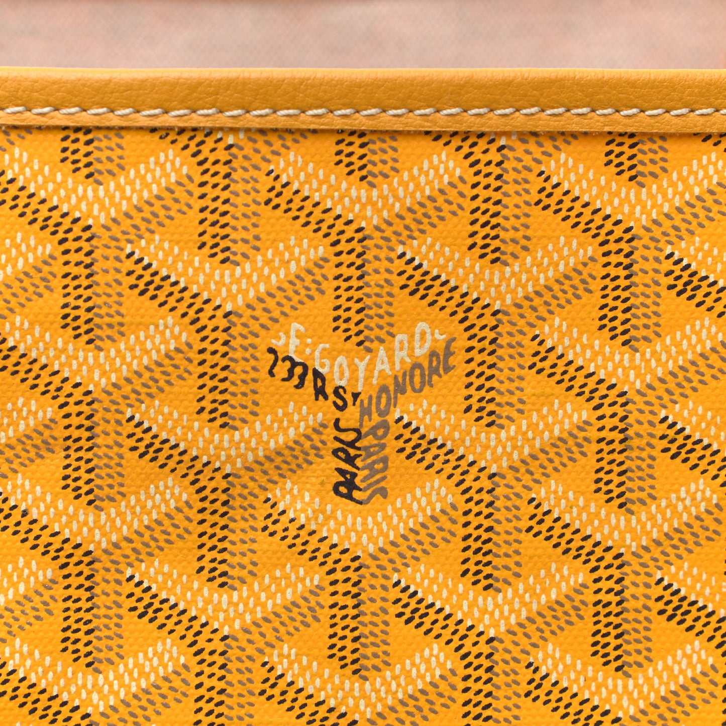 Goyardine Saint Louis PM Yellow