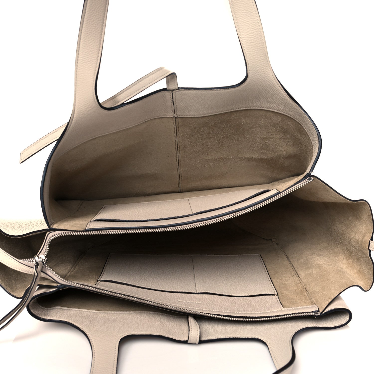 Celine Baby Grained Calfskin Medium Tri-Fold Bag Dune 5 of 9