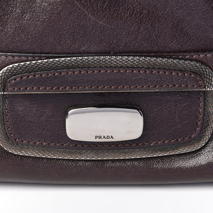 Prada Vitello Shine Shoulder Bag Brown 10 of 10