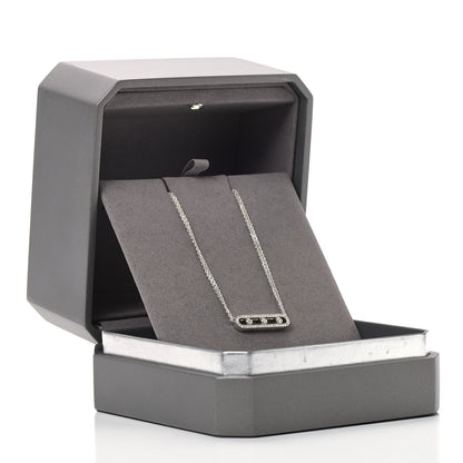 Messika 18K White Gold Diamond Move Double Chain Pave Necklace 10 of 10