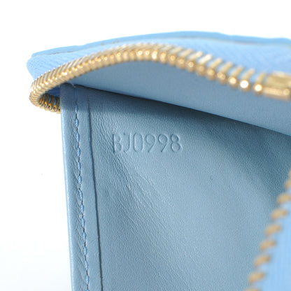 Louis Vuitton Vernis Broome Zip Wallet Baby Blue 6 of 6