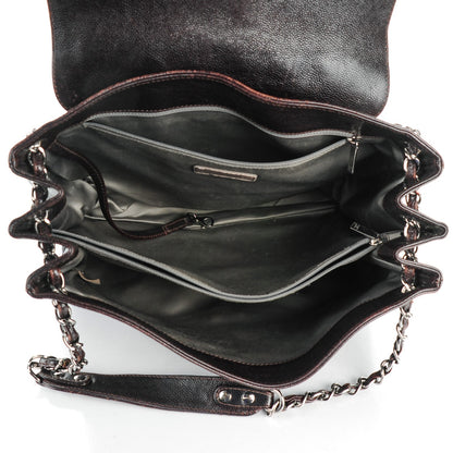 Chanel Glazed Caviar Pocket In The City Tote Brown 5 of 8