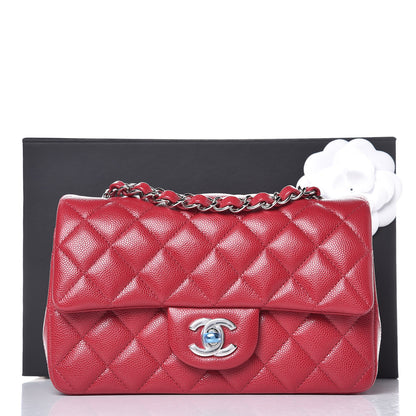 Chanel Caviar Quilted Mini Rectangular Flap Pink 8 of 8