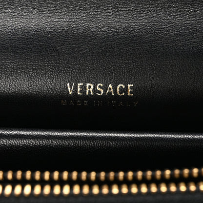 Versace Nappa Quilted Virtus Top Handle Shoulder Bag Black 6 of 9