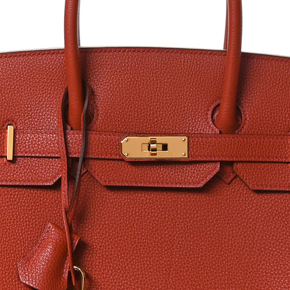 Hermes Togo Birkin 35 Brique 8 of 11