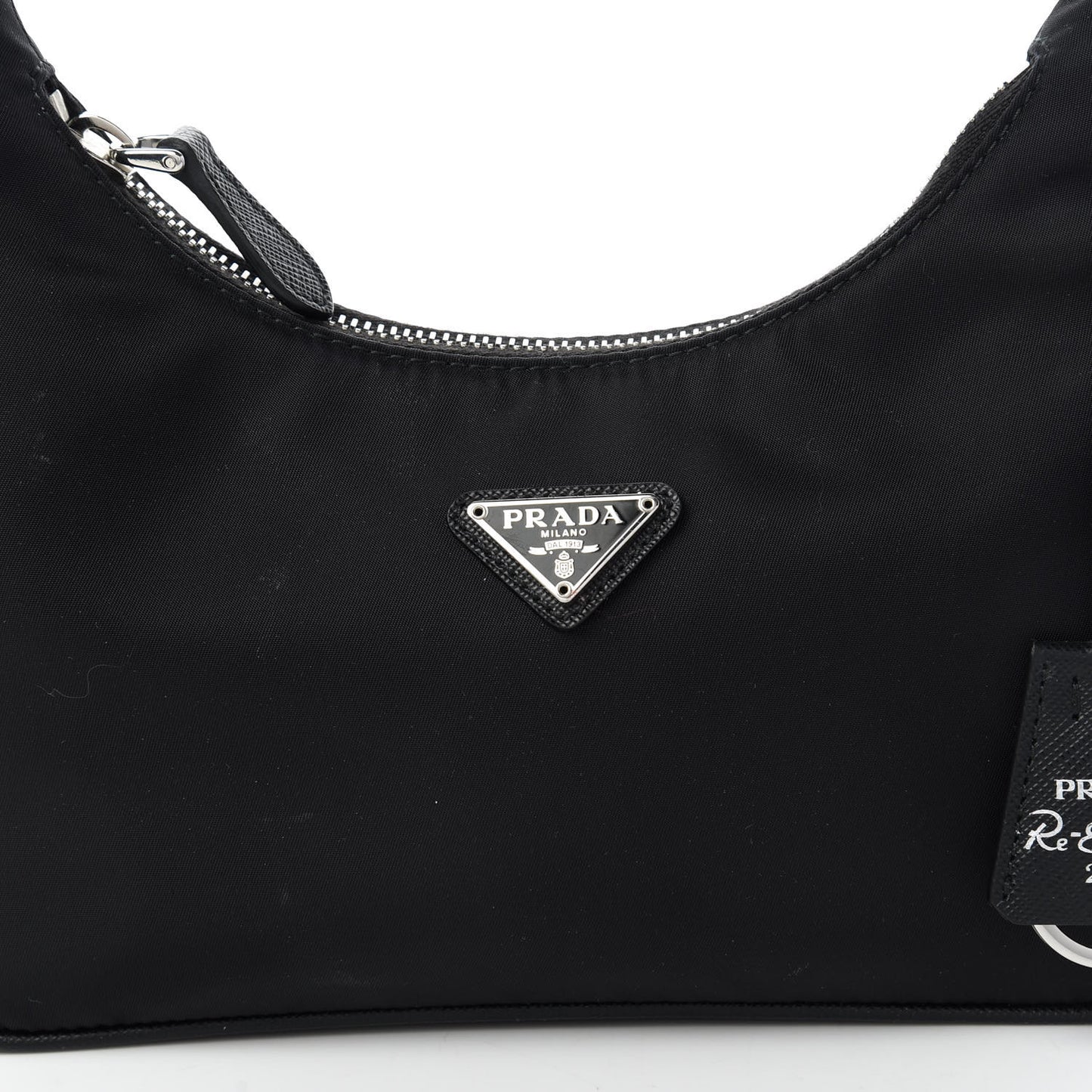 Tessuto Nylon Saffiano Mini Re-Edition 2005 Bag Black