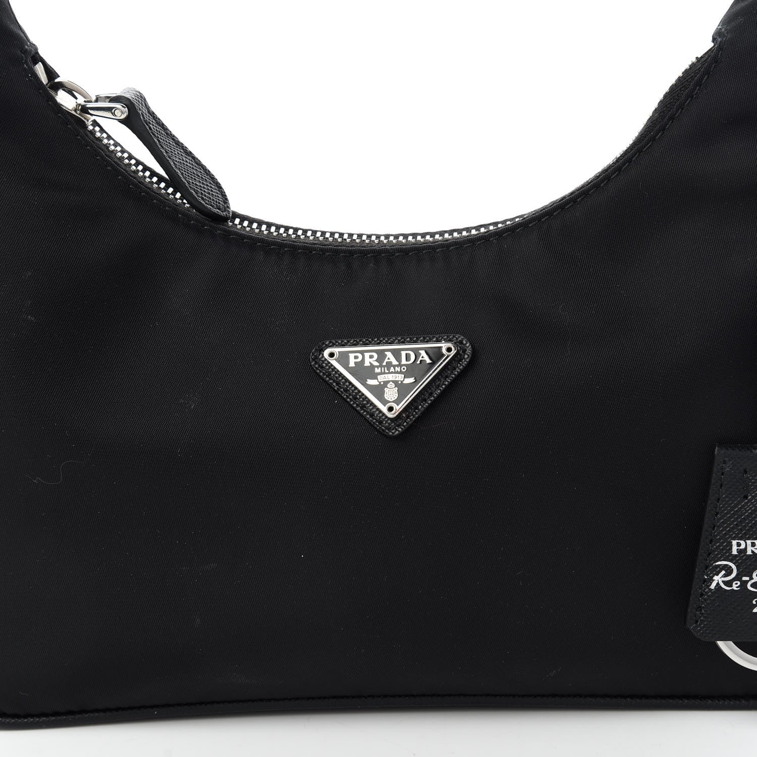 Prada Tessuto Nylon Saffiano Mini Re-Edition 2005 Bag Black 11 of 11