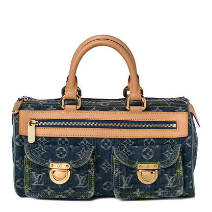 Louis Vuitton Monogram Denim Neo Speedy Blue 1 of 13