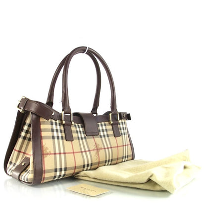 Burberry Haymarket Check Buckle Satchel 3 of 11