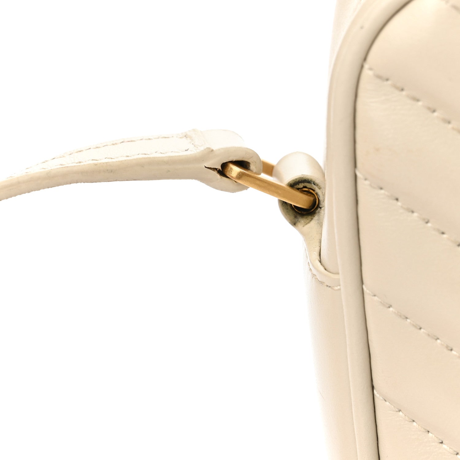 Saint Laurent Calfskin Matelasse Monogram Lou Camera Bag Crema Soft 10 of 13