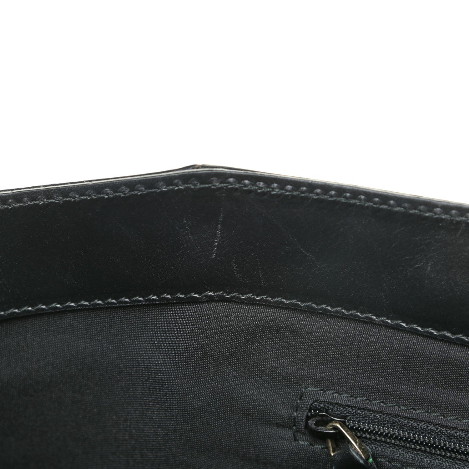 Gucci Monogram Crest Tote Green Black 17 of 18