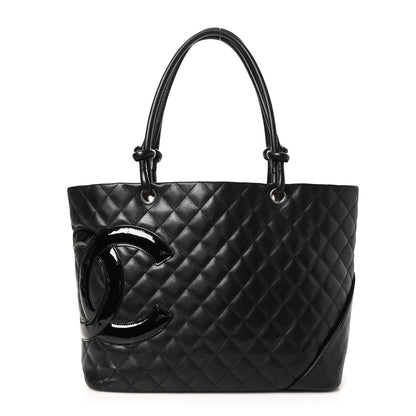Chanel Calfskin Quilted Large Cambon Tote Black 1 of 11