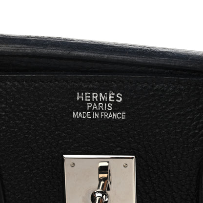 Hermes Taurillon Clemence Birkin 35 Black 7 of 15