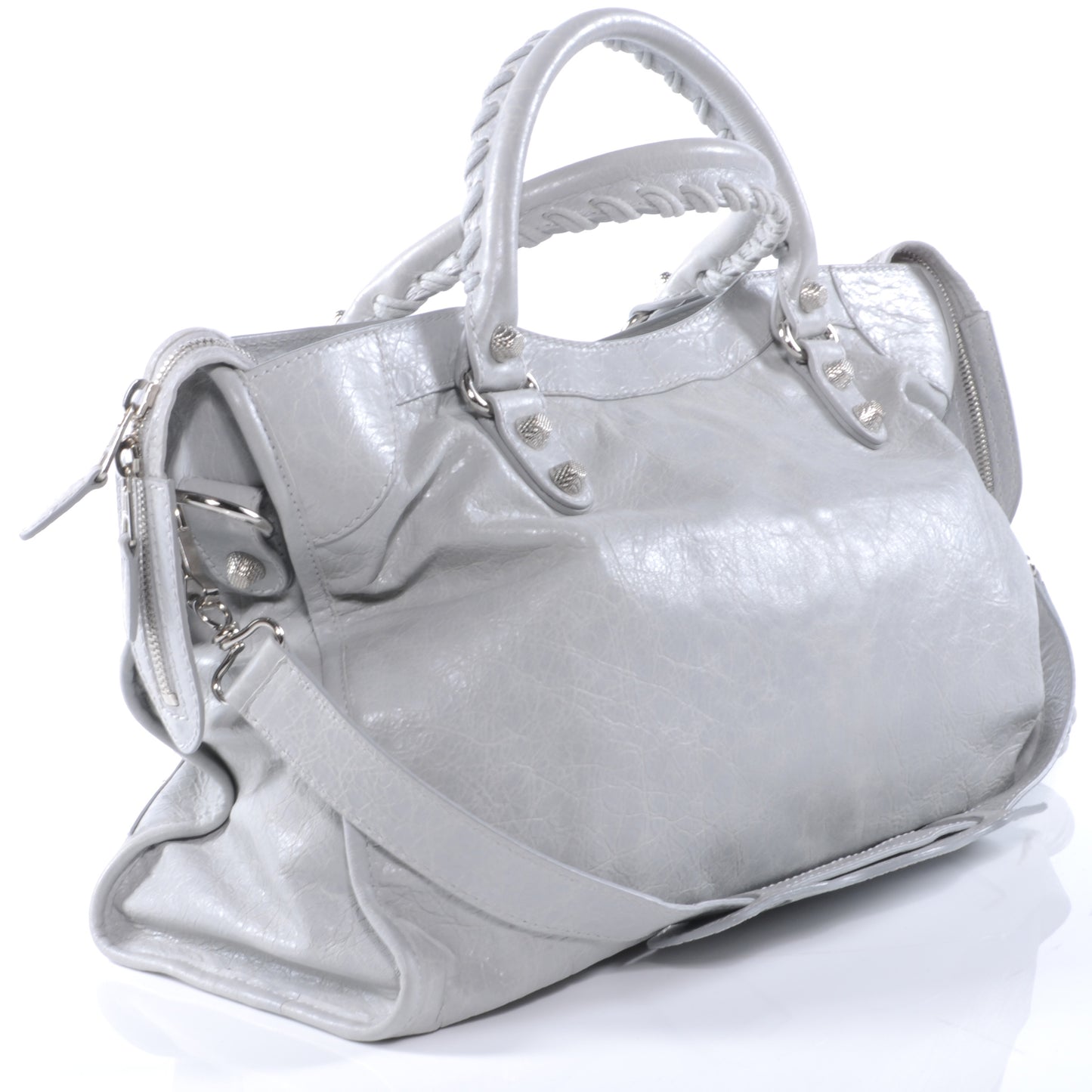 Agneau Giant 12 Silver Hardware City Gris Ciment