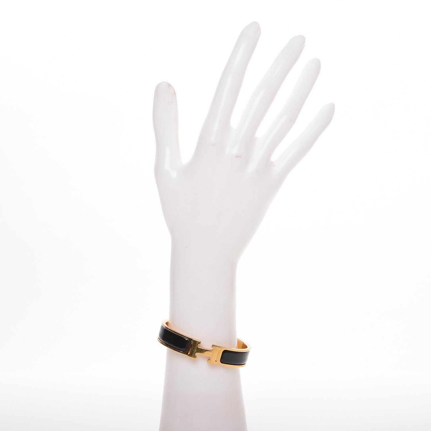 Hermes Enamel Narrow Clic Clac H Bracelet PM Black 2 of 6
