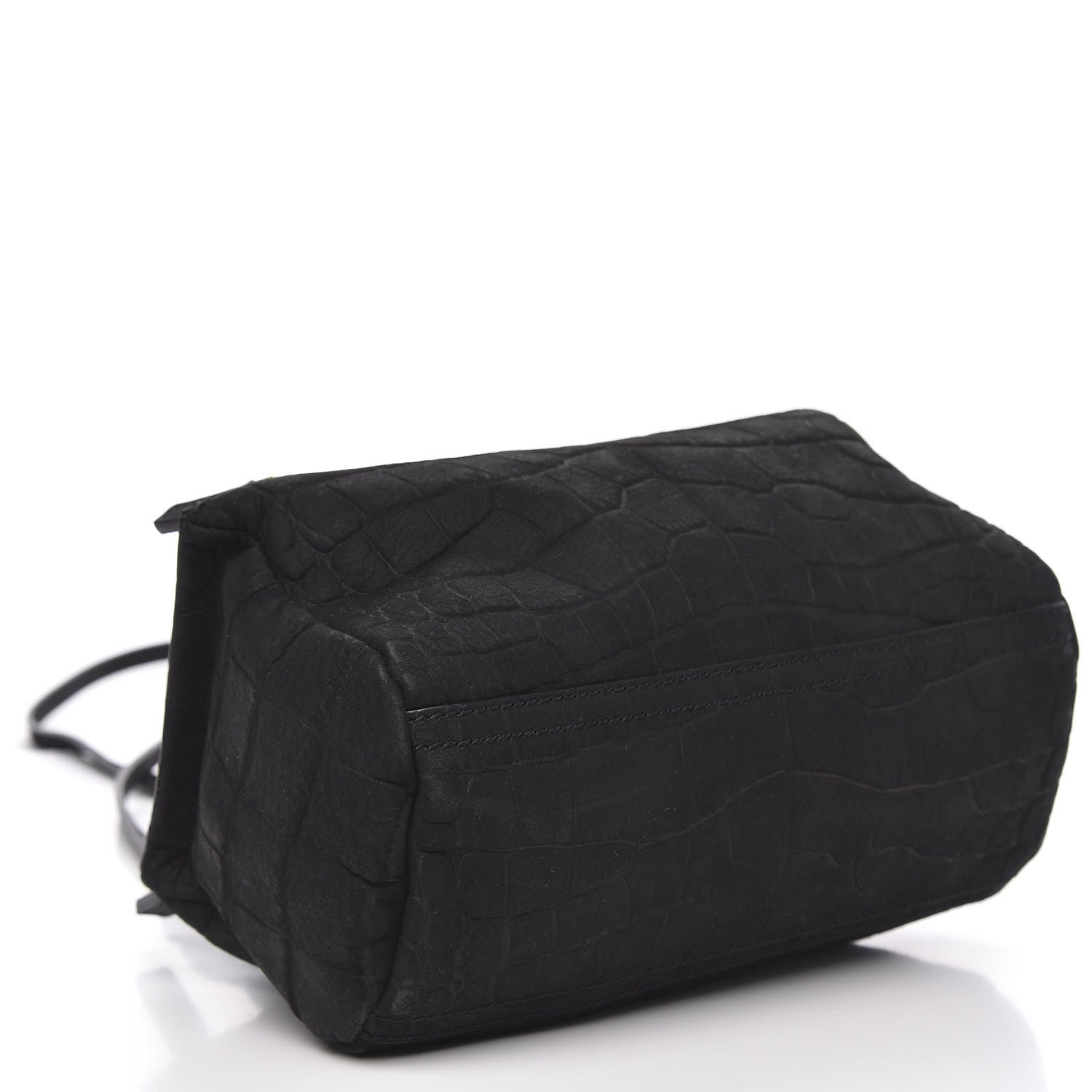 Givenchy Calfskin Crocodile Embossed Mini Pandora Black 4 of 11