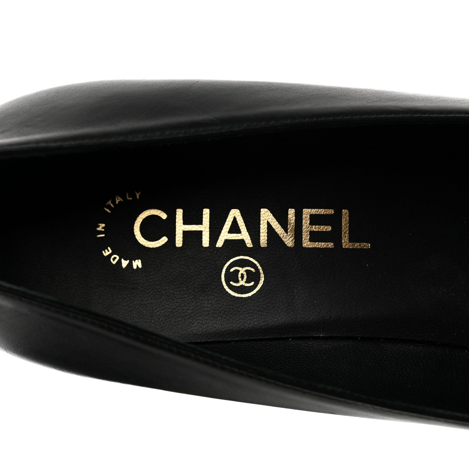 Chanel Iridescent Calfskin Grosgrain Cap Toe Pumps 40 Black 6 of 8