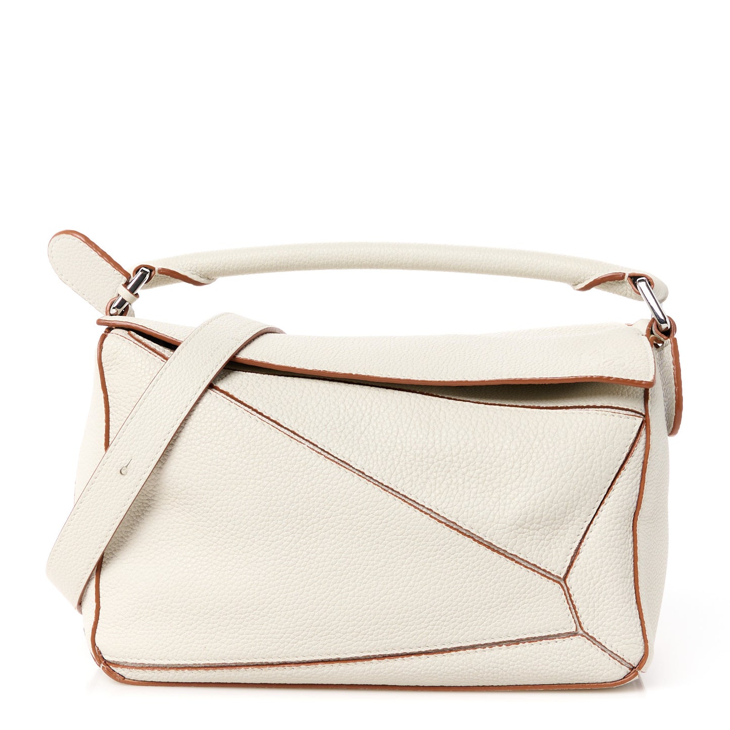 Calfskin Small Puzzle Bag Ivory