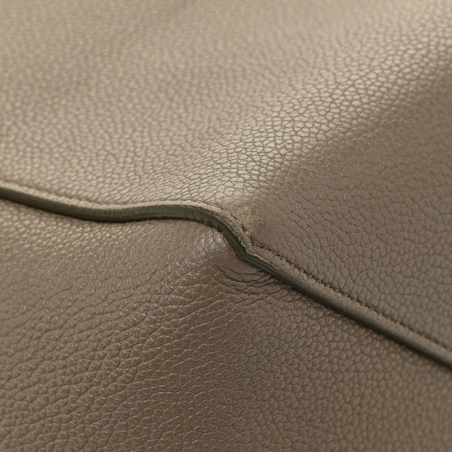 Soft Grained Calfskin Medium Belt Cabas Phantom Taupe