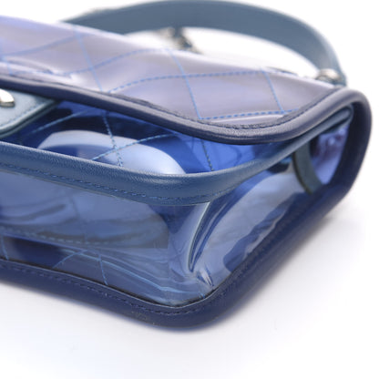 Chanel PVC Lambskin Stitched Mini Coco Splash Flap Blue 10 of 10