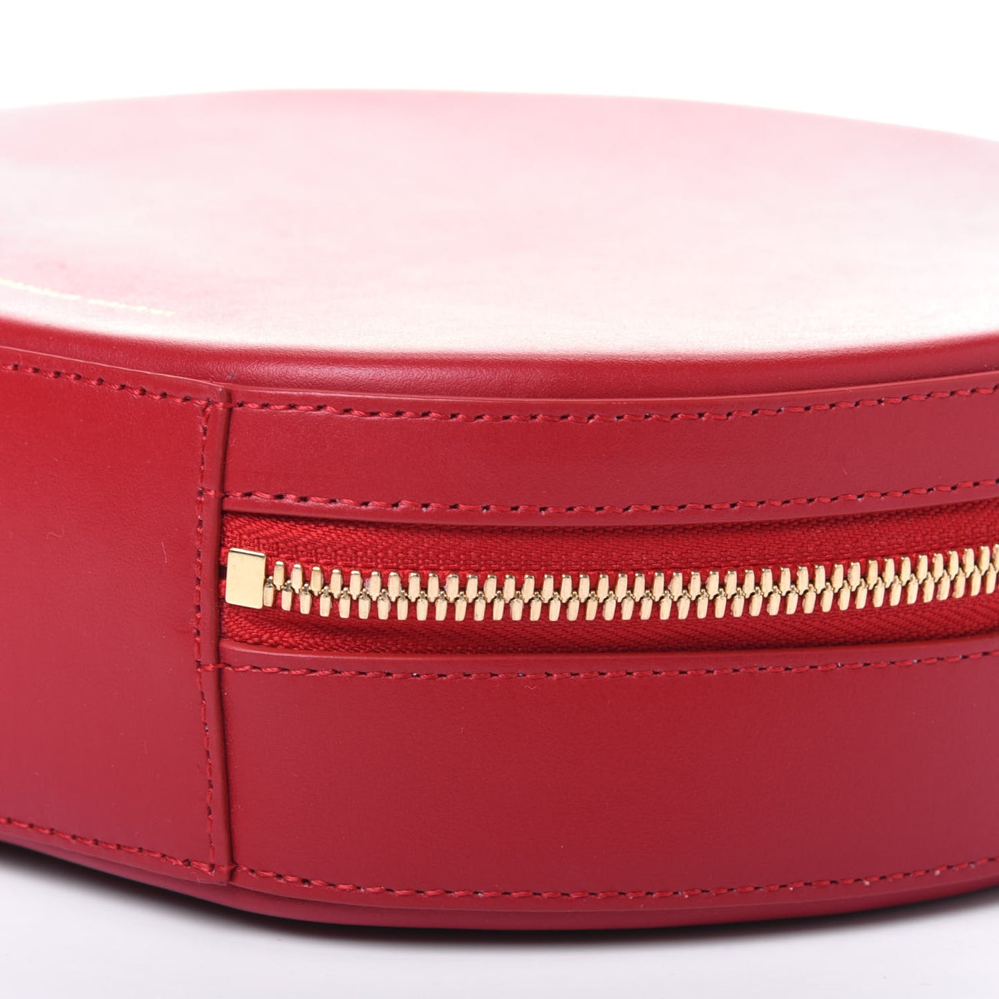 Calfskin Circle Crossbody Bag Flamma