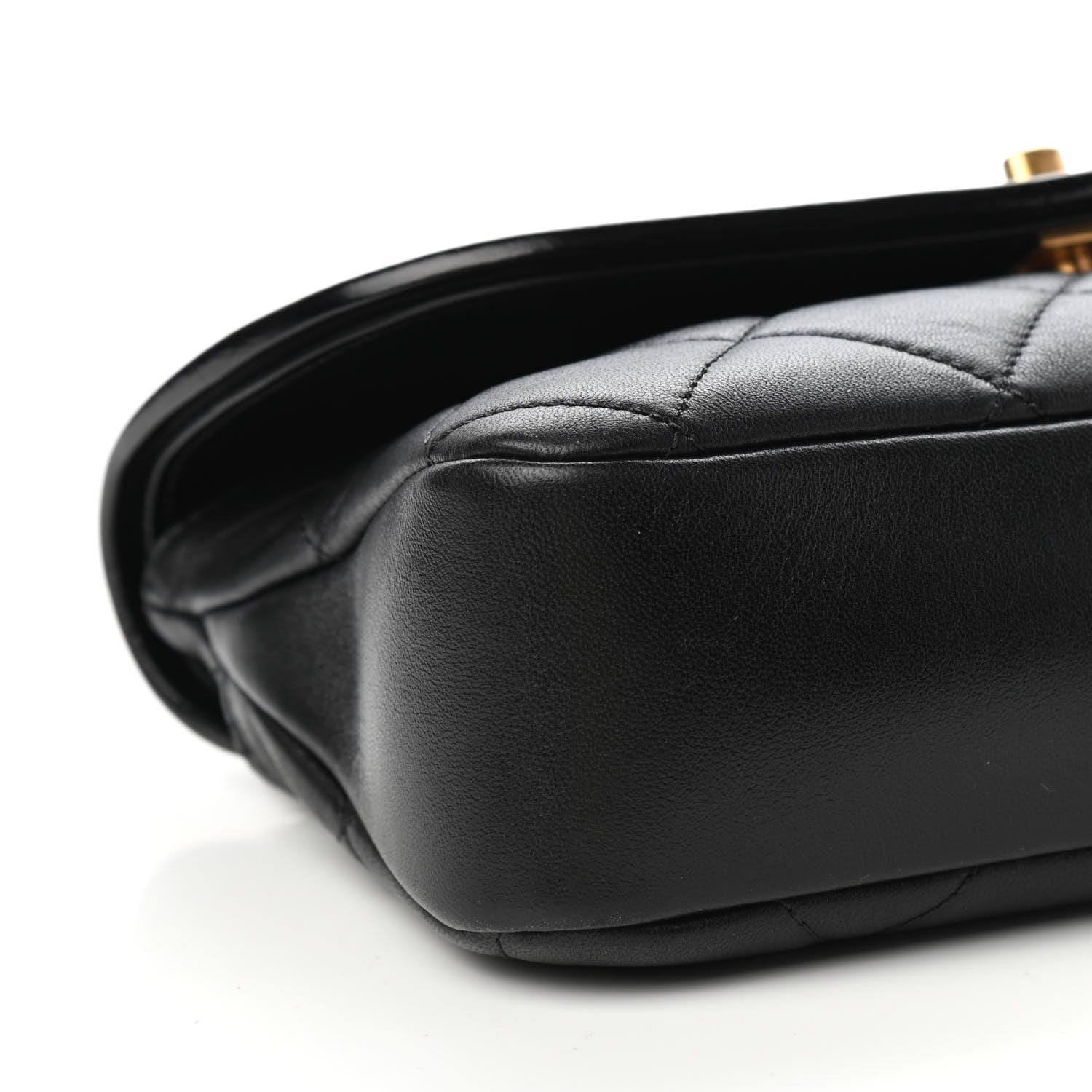 Chanel Lambskin Quilted Small La Parisienne Top Handle Flap Black 8 of 11