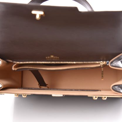 Delvaux Ostrich MM Tempete Satchel Brown 8 of 9