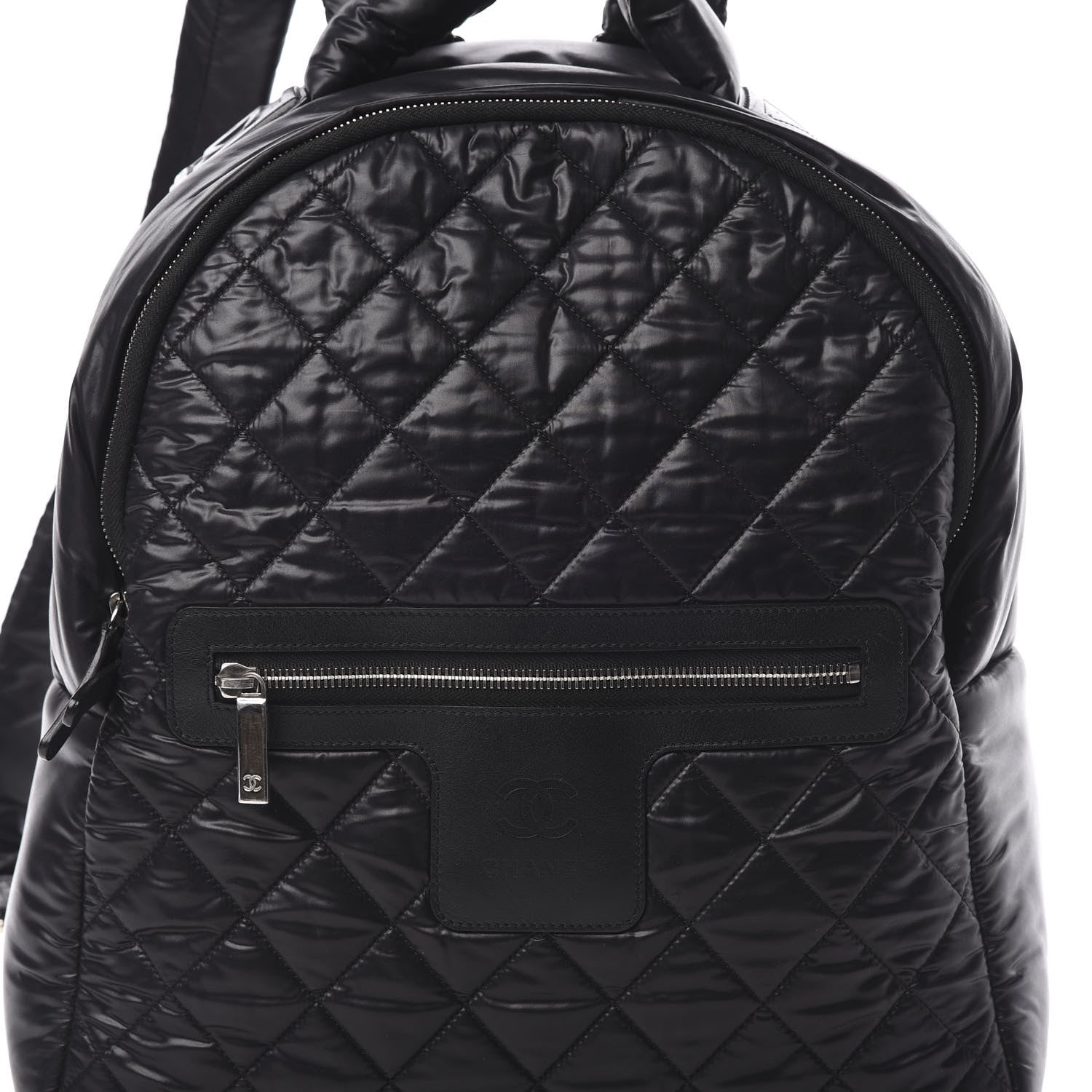 Chanel Nylon Quilted Coco Cocoon Backpack Black 7 of 9