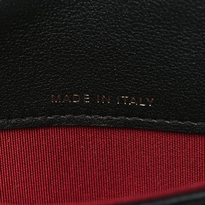 Chanel Calfskin Quilted About Pearls Card Holder Flap With Chain Black 7 of 12