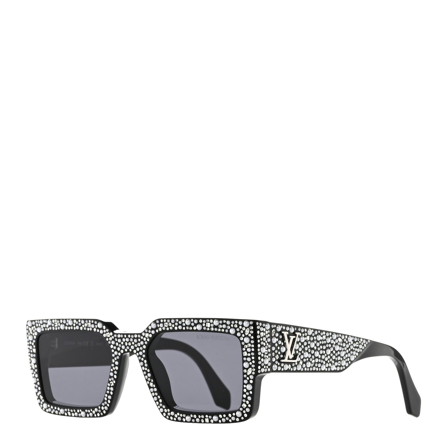 Acetate LV Clash Pearls & Strass Sunglasses Z2396W Black