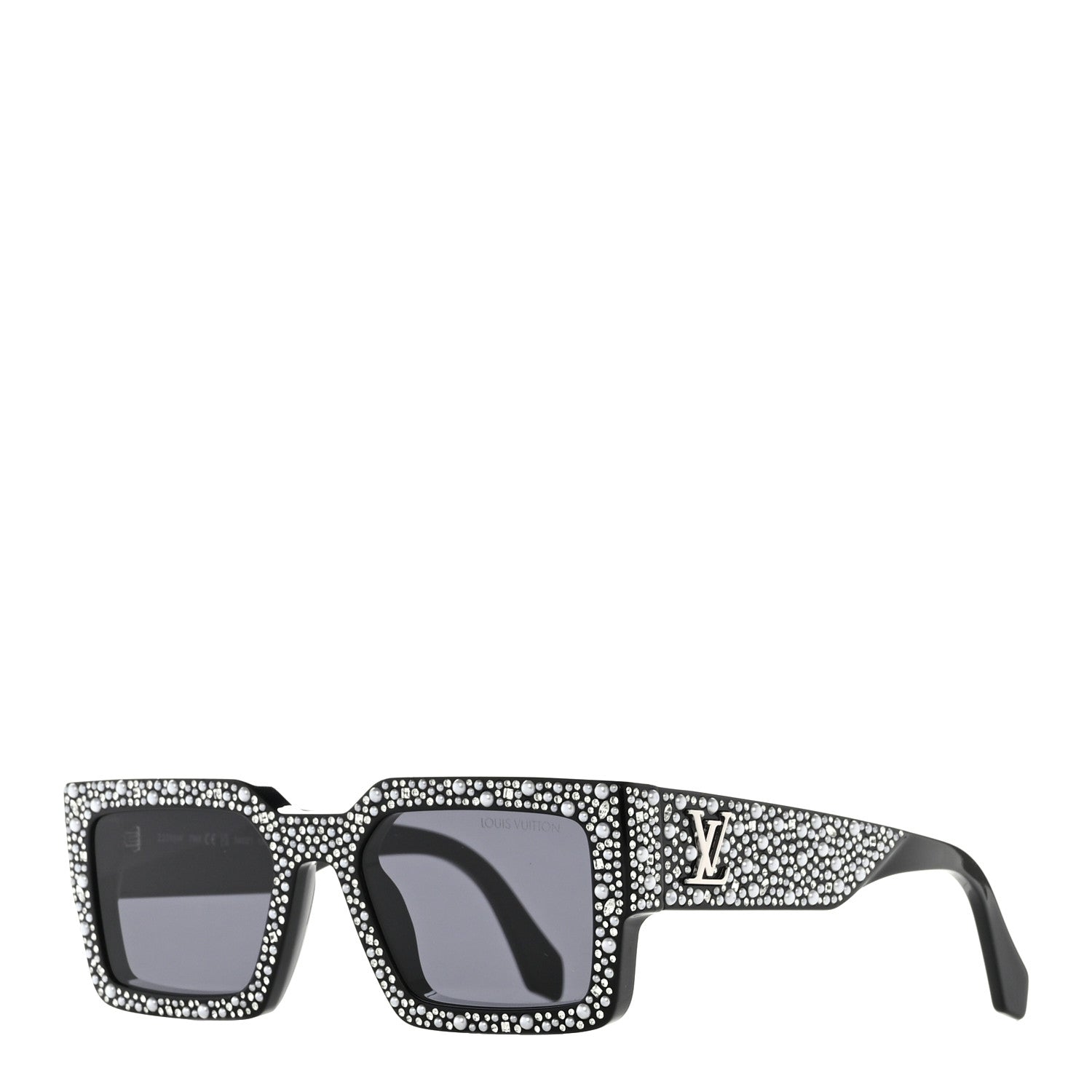 Louis Vuitton Acetate LV Clash Pearls & Strass Sunglasses Z2396W Black 1 of 7