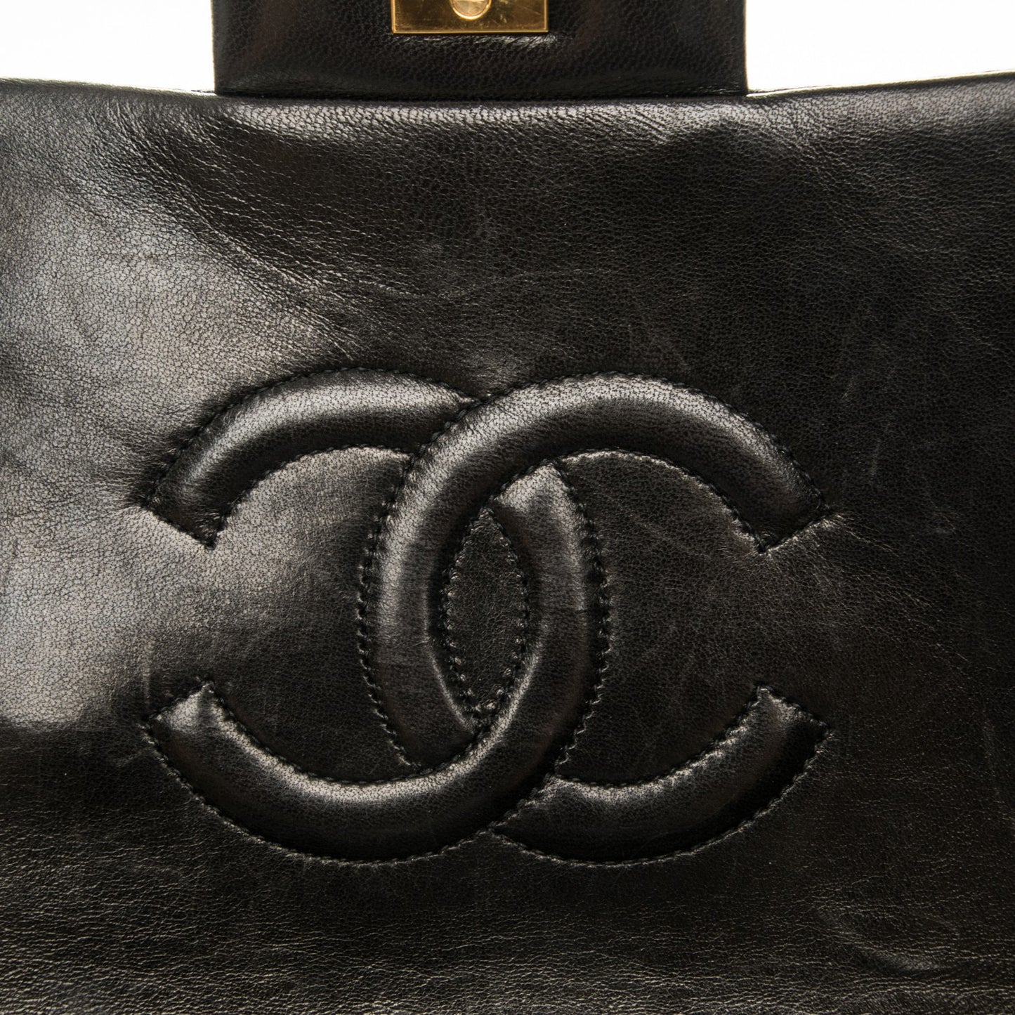 Lambskin Quilted Backpack Black