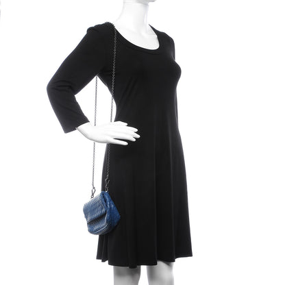Bottega Veneta Nappa Intrecciato Small Chain Crossbody Bleuette 2 of 11